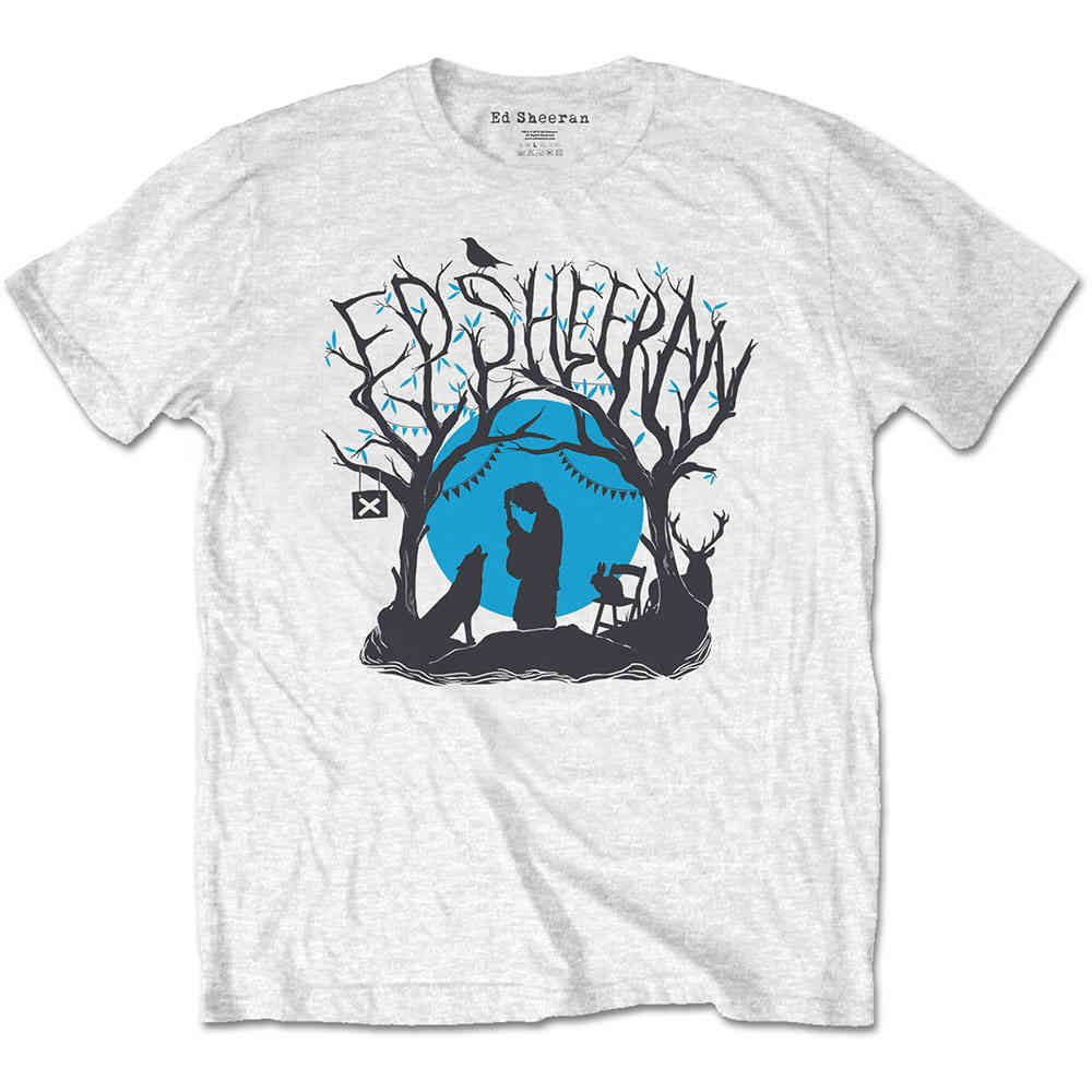 Ed Sheeran Heren Tshirt Woodland Gig Wit | Attitude Holland Ed Sheeran Heren Tshirt Chords Zwart | Attitude Holland
